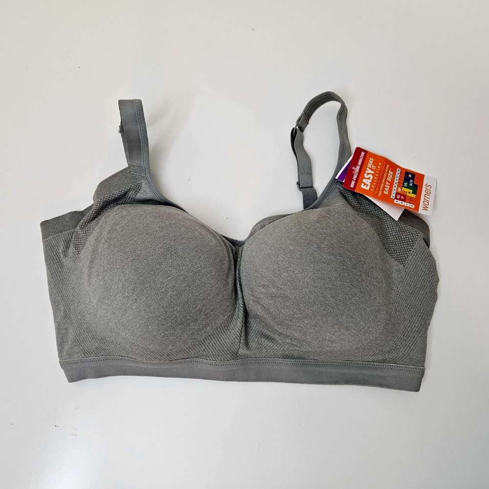 165. Warner's Bra. Grey. 2X. NWT